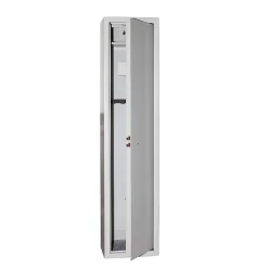 Technomax Armoire à fusils serrure double panneton BCK/5 – 5 armes avec coffre munitions – l.22 x H.138 x P.31,5 cm