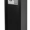 Smith & Locke Armoire à fusils serrure électronique – 3 armes, acier noir – 60 L – l.25 x H.125 x P.25 cm