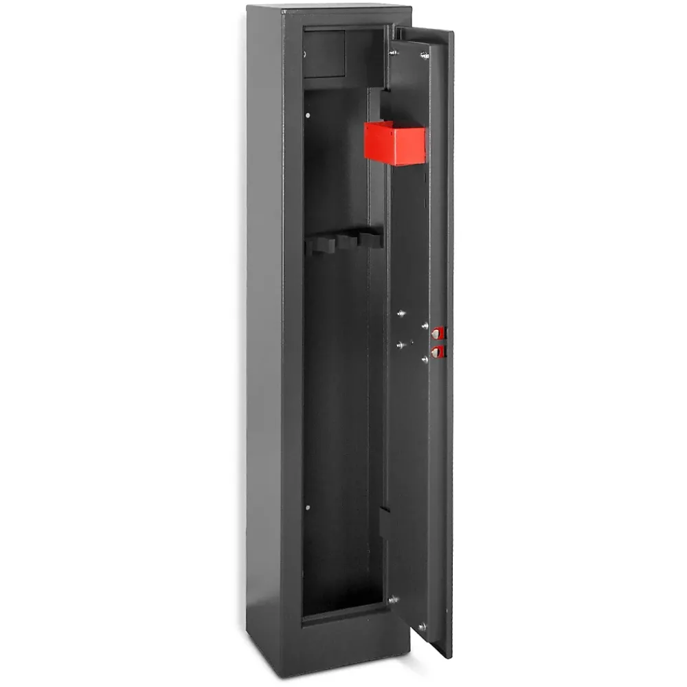 Work Men Armoire À Fusils-Armoire à fusils 315X205X1380mm avec coffre intérieur - 5 fusils - Workmen Security
