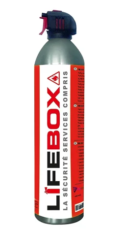 Extincteur Et Couverture Anti-Feu-Aérosol d'extinction incendie eau + mousse Lifebox 750 ml