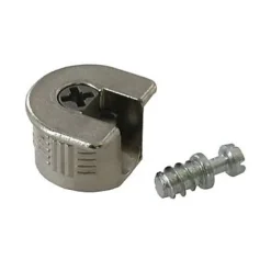 Diall 2 assembleurs Zamak nickelé ø20 x H. 12,5 mm