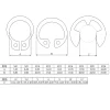 Diall Assortiment de 1000 Circlips en acier carbone noir