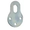 Diall 4 attaches-éléments Acier zingué l. 22 x H. 40 mm