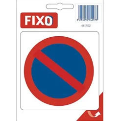 FIXO Panneau De Signalisation-Autocollant "Stationnement interdit"