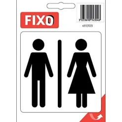 Panneau De Signalisation-Autocollant 100 x 100 mm "Toilettes mixtes"