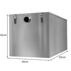 MonsterShop Bac à Graisse Commercial KuKoo - 120 L