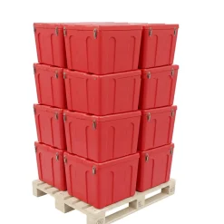 Plast'Up Rotomoulage Extincteur Et Couverture Anti-Feu|Détecteur De Fumée, Gaz Et Protection Incendie-Bac à sable incendie/ à sel de déneigement 200l- lot de 6
