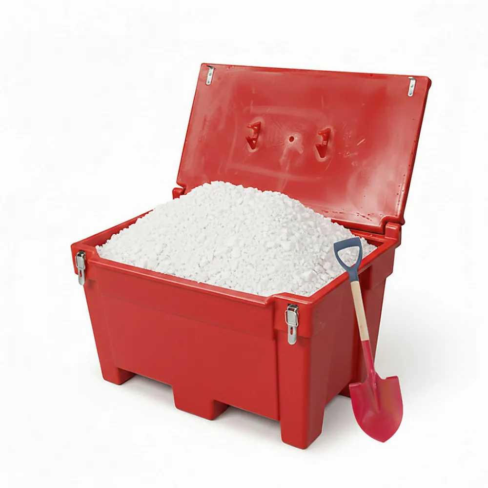 Plast'Up Rotomoulage Extincteur Et Couverture Anti-Feu-Bac à sable incendie/ à sel de déneigement 50l + pelle