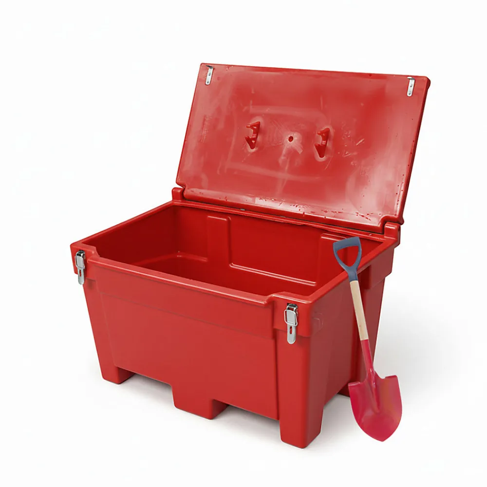 Plast'Up Rotomoulage Extincteur Et Couverture Anti-Feu-Bac à sable incendie/ à sel de déneigement 50l + pelle