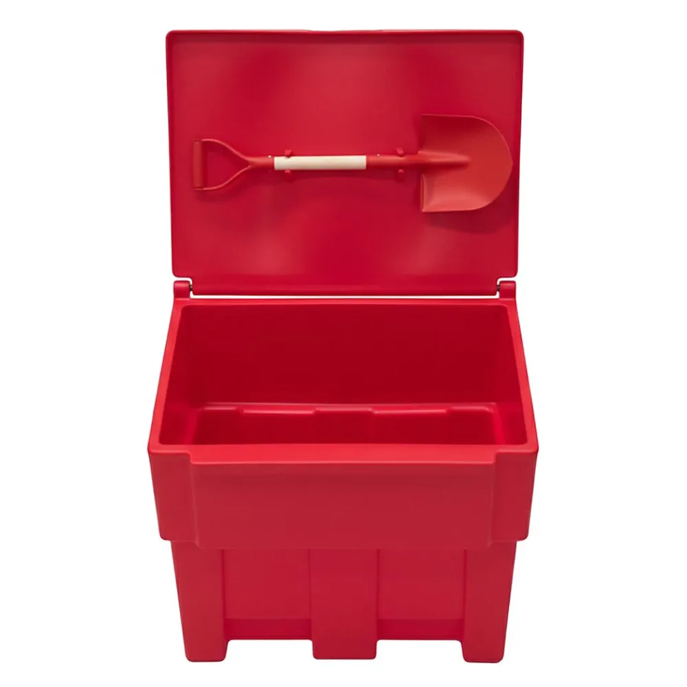 Plast'Up Rotomoulage Extincteur Et Couverture Anti-Feu-Bac à sable incendie/ à sel de déneigement 200l + pelle- lot de 6
