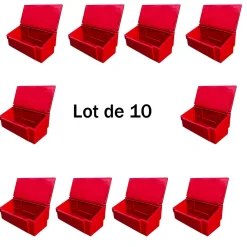 Plast'Up Rotomoulage Extincteur Et Couverture Anti-Feu|Détecteur De Fumée, Gaz Et Protection Incendie-Bac à sable incendie/ à sel de déneigement 100l -lot de 10