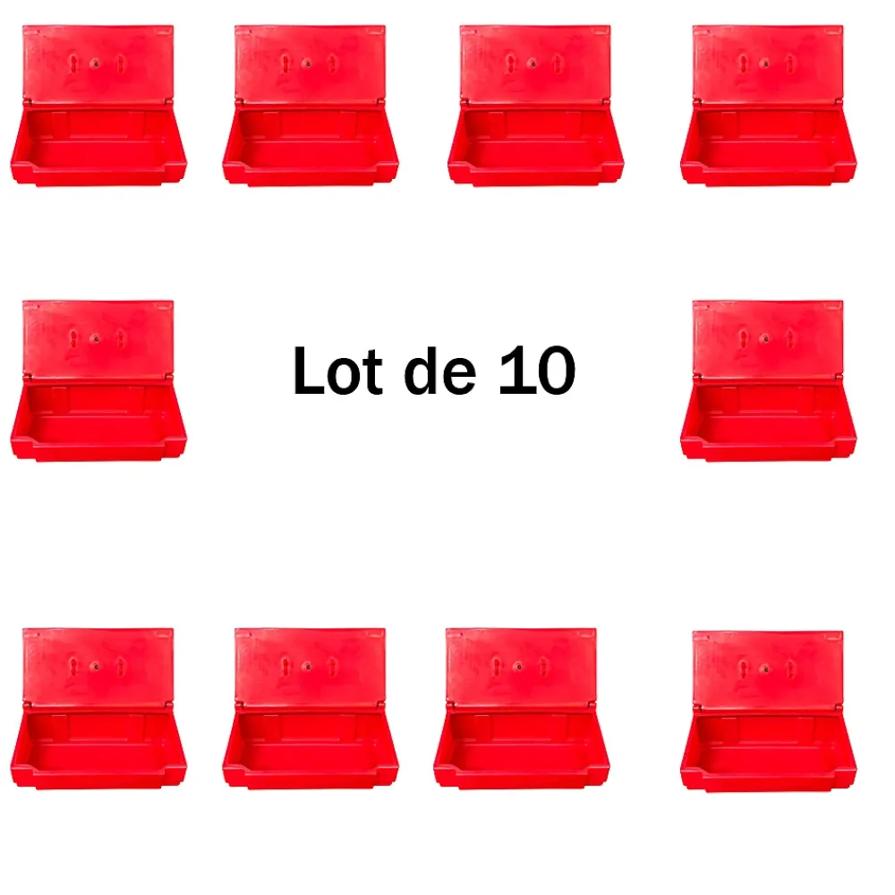 Plast'Up Rotomoulage Bac à sable incendie/ à sel de déneigement 50l- lot de 10