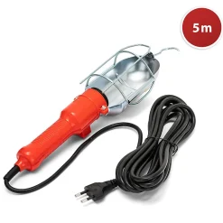 Velamp Lampe Torche-Baladeuse de chantier. Câble 5m. Culot E27 (compatible LED)