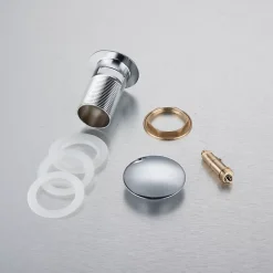 Balneo Evacuation De Lavabo-Vasque-Bonde clic-clac avec trop-plein, pour lavabo, finition chrome, laiton