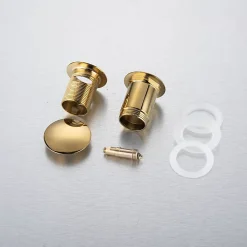 Balneo Bonde clic-clac avec trop-plein, pour lavabo, finition gold, laiton