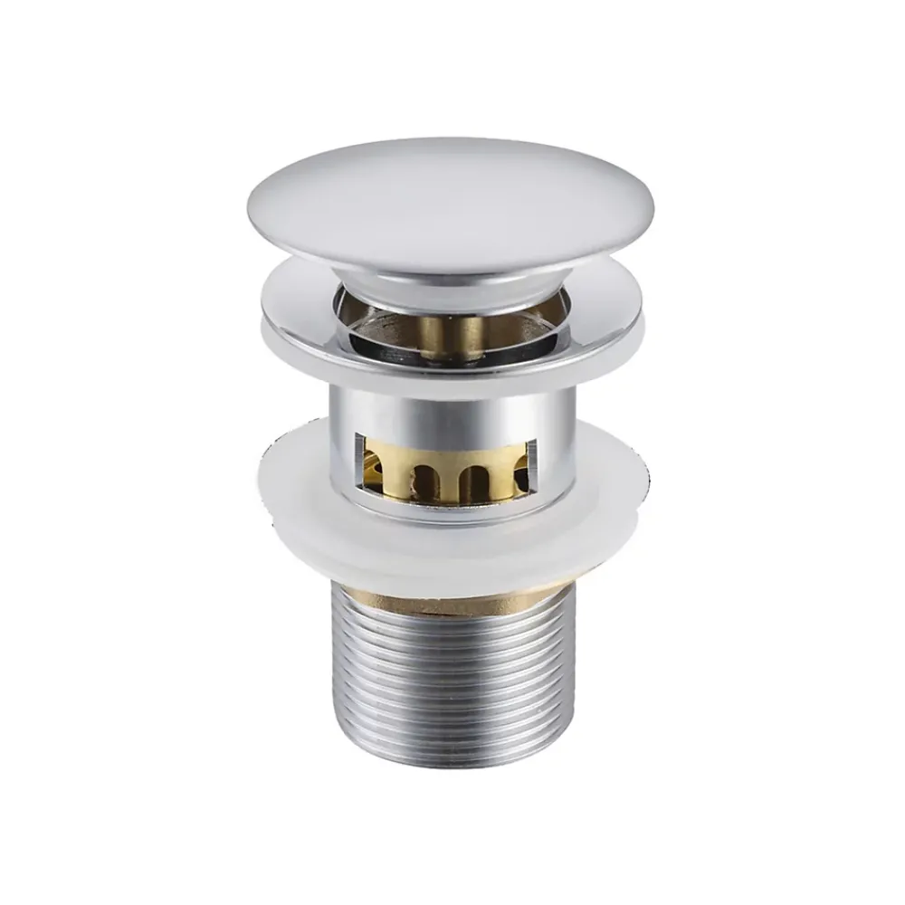 Balneo Bonde clic-clac avec trop-plein avec filtre à déchets, pour lavabo, finition chrome, laiton