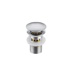 Balneo Bonde clic-clac avec trop-plein avec filtre à déchets, pour lavabo, finition chrome, laiton