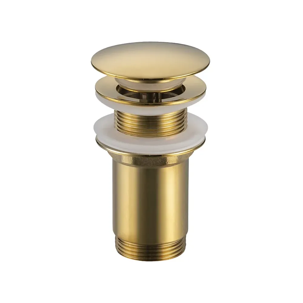 Balneo Evacuation De Lavabo-Vasque-Bonde clic-clac sans trop-plein, pour lavabo, finition gold, laiton