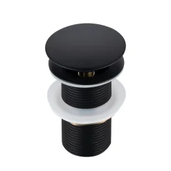 Balneo Bonde clic-clac sans trop-plein, pour lavabo, finition noir, laiton