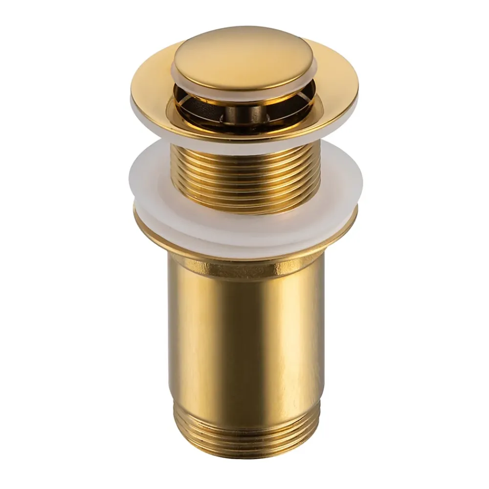 Balneo Evacuation De Lavabo-Vasque-Bonde clic-clac sans trop-plein, pour lavabo, finition gold, laiton