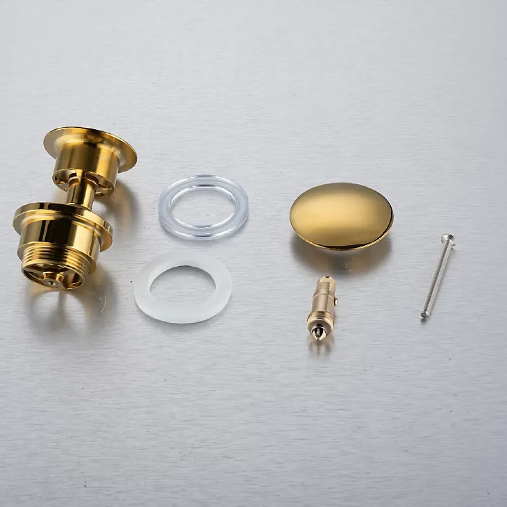 Balneo Evacuation De Lavabo-Vasque-Bonde clic-clac universelle, pour lavabo, finition gold, laiton