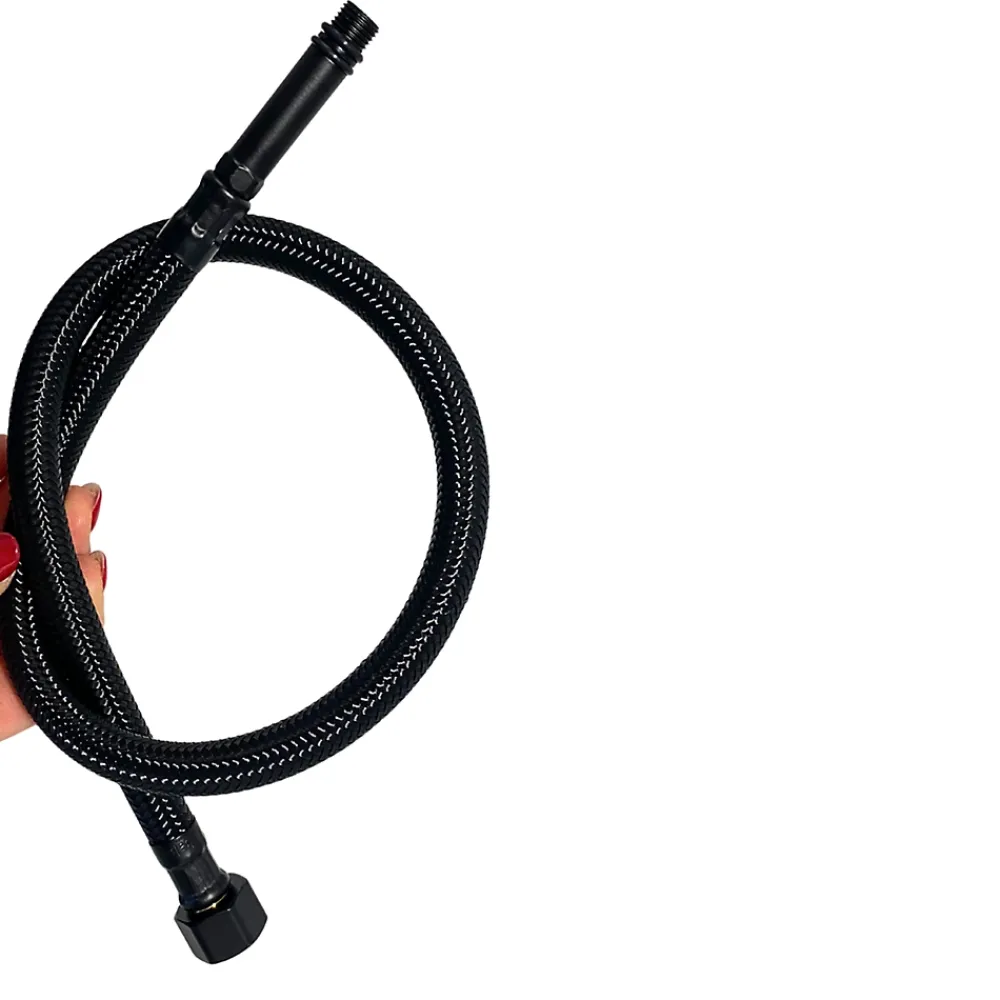 Balneo Flexible Robinetterie-Flexible de raccordement pour robinet 3/8" x M10 40 cm tuyau PEX noir durable