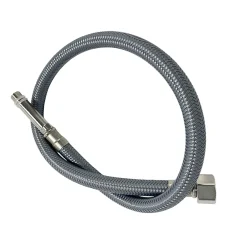 Balneo Flexible de raccordement pour robinet 3/8 x M10 50 cm tuyau PEX gris durable