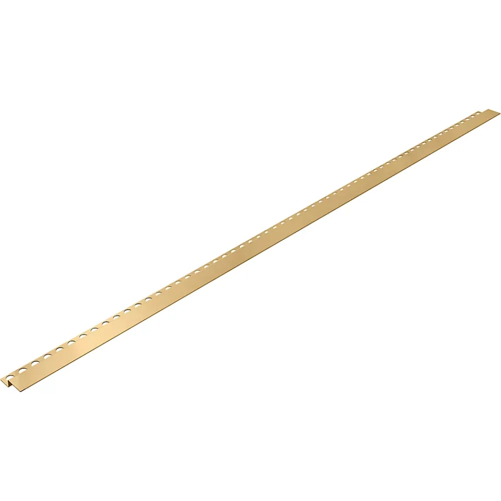 Balneo Profilé-Profilé de douche frontale, au sol 130 cm, acier inoxydable, finition gold, Pente de 1,5%