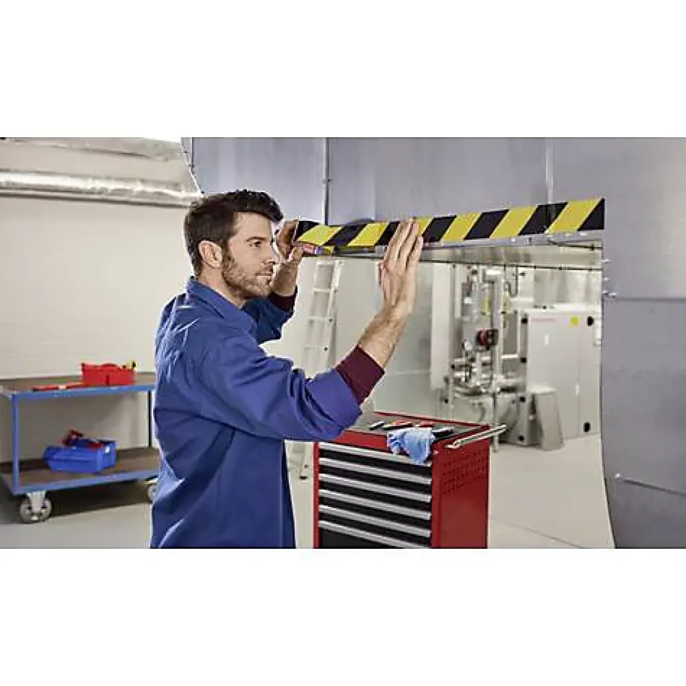 Tesa Bande adhésive de marquage Signal Premium 58134-00000-00 rouge et blanc 50 mm x 66 m