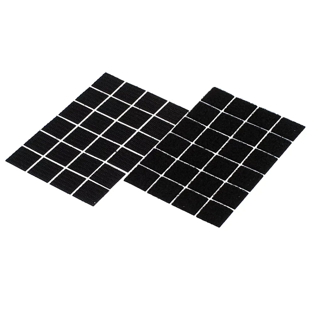Diall Bande adhésive format carré noir 25 mm - 24 pièces