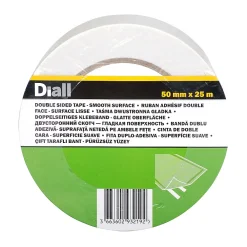 Diall Bande double face 50 mm x 25 m, surface plane