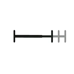 Afbat - Tb Industrie Sas Barreau télescopique de fenêtre, acier noir, Afbat, L.90 à 170 cm