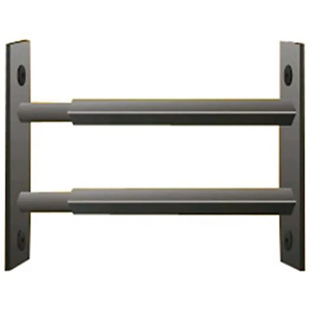 Mottez 2 barreaux télescopiques de fenêtre, acier noir, , L.99 à 188 cm