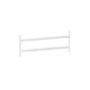 Mottez Grille De Défense Pour Fenêtre-2 barreaux télescopiques de fenêtre, acier blanc, , L.55 à 103 cm