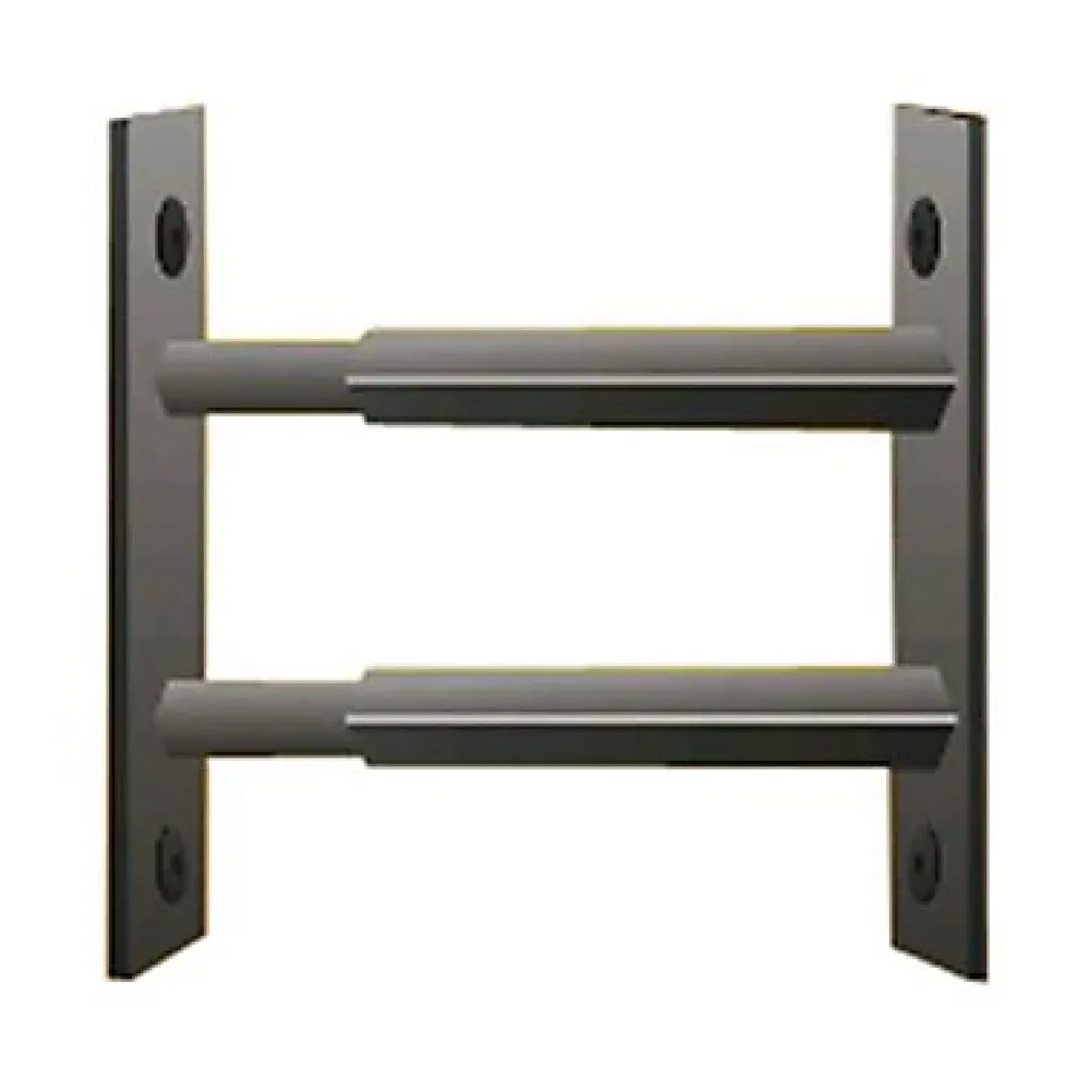 Mottez 2 barreaux télescopiques de fenêtre, acier noir, , L.55 à 103 cm