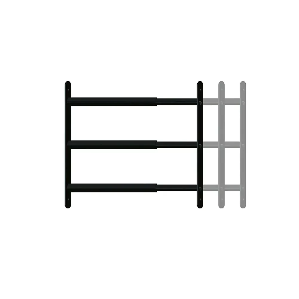 Afbat - Tb Industrie Sas Grille De Défense Pour Fenêtre-3 barreaux télescopiques de fenêtre, acier noir Afbat, L.90 à 170 cm