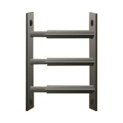 Mottez Grille De Défense Pour Fenêtre-3 barreaux télescopiques de fenêtre, acier noir, , L.55 à 103 cm
