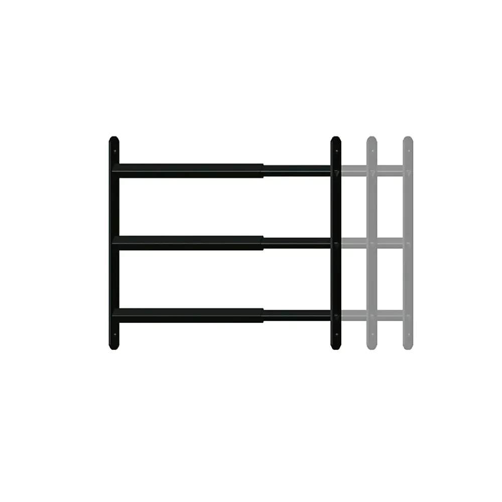 Afbat - Tb Industrie Sas Grille De Défense Pour Fenêtre-3 barreaux télescopiques de fenêtre, acier gris anthracite, Afbat, L.90 à 170 cm