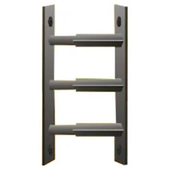 Mottez Grille De Défense Pour Fenêtre-3 barreaux télescopiques de fenêtre, acier noir, , L.30 à 55 cm