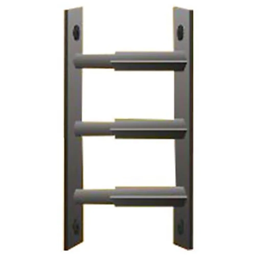 Mottez Grille De Défense Pour Fenêtre-3 barreaux télescopiques de fenêtre, acier noir, , L.30 à 55 cm