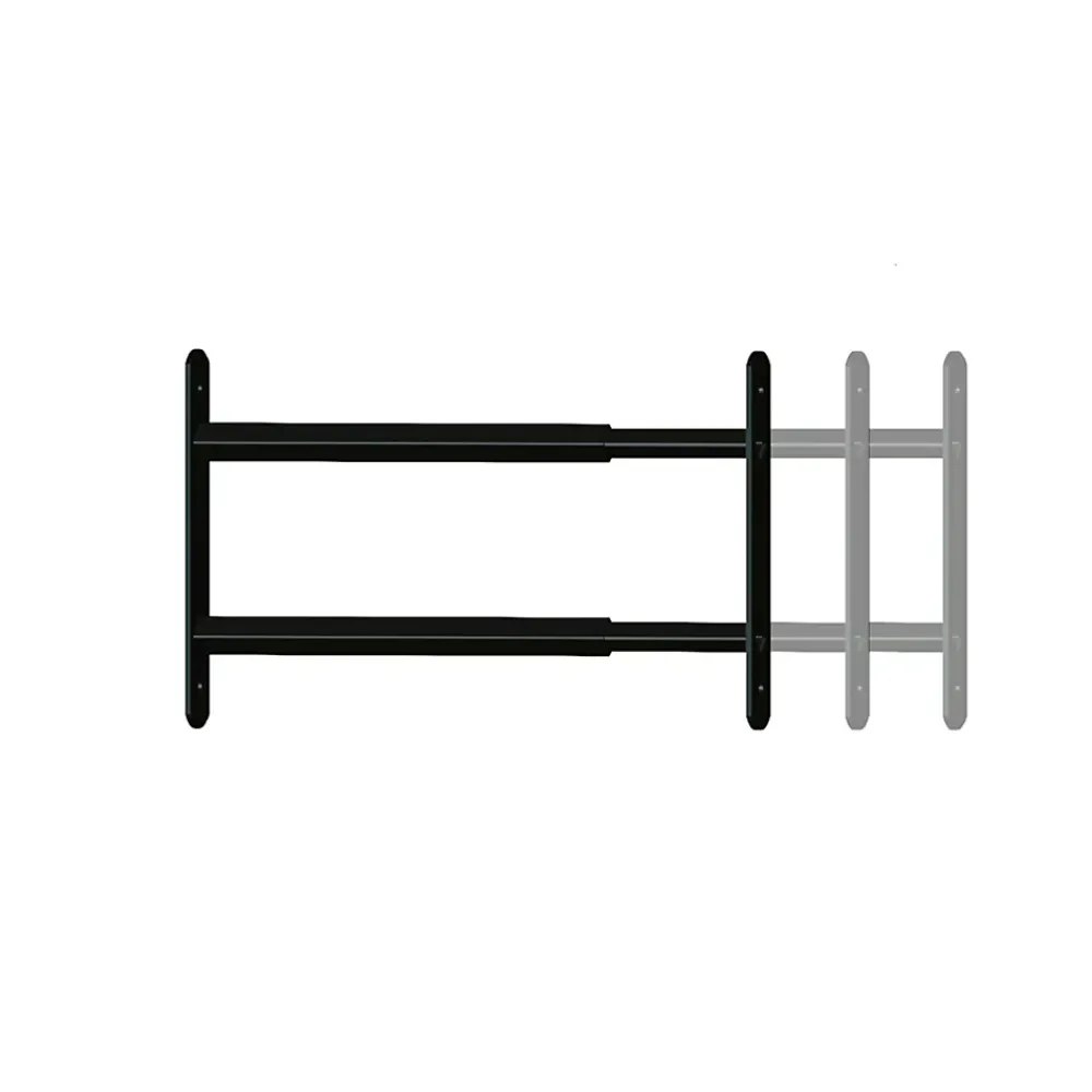 Afbat - Tb Industrie Sas Grille De Défense Pour Fenêtre-2 barreaux télescopiques de fenêtre, acier noir, Afbat, L.90 à 170 cm