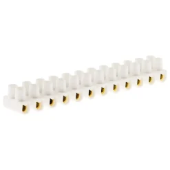 Zenitech Barrette 12 plots section 4mm² - Blanc -