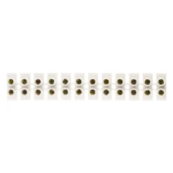 Zenitech Barrette 12 plots section 4mm² - Blanc -