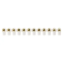 Zenitech Accessoire De Raccordement-Barrette 12 plots section 6mm² - Blanc -