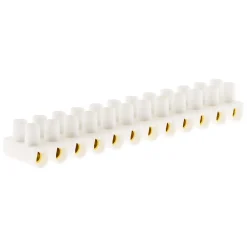 Zenitech Accessoire De Raccordement-Barrette 12 plots section 6mm² - Blanc -