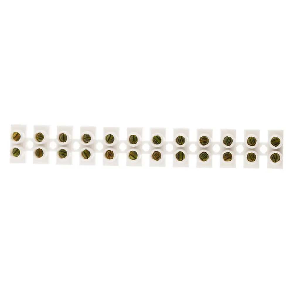 Zenitech Accessoire De Raccordement-Barrette 12 plots section 6mm² - Blanc -