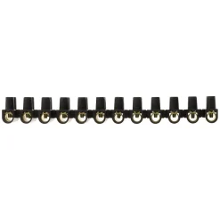 Zenitech Barrette 12 plots section 25mm² - Noir -