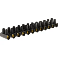 Zenitech Barrette 12 plots section 16mm² - Noir -
