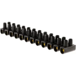 Zenitech Barrette 12 plots section 16mm² - Noir -