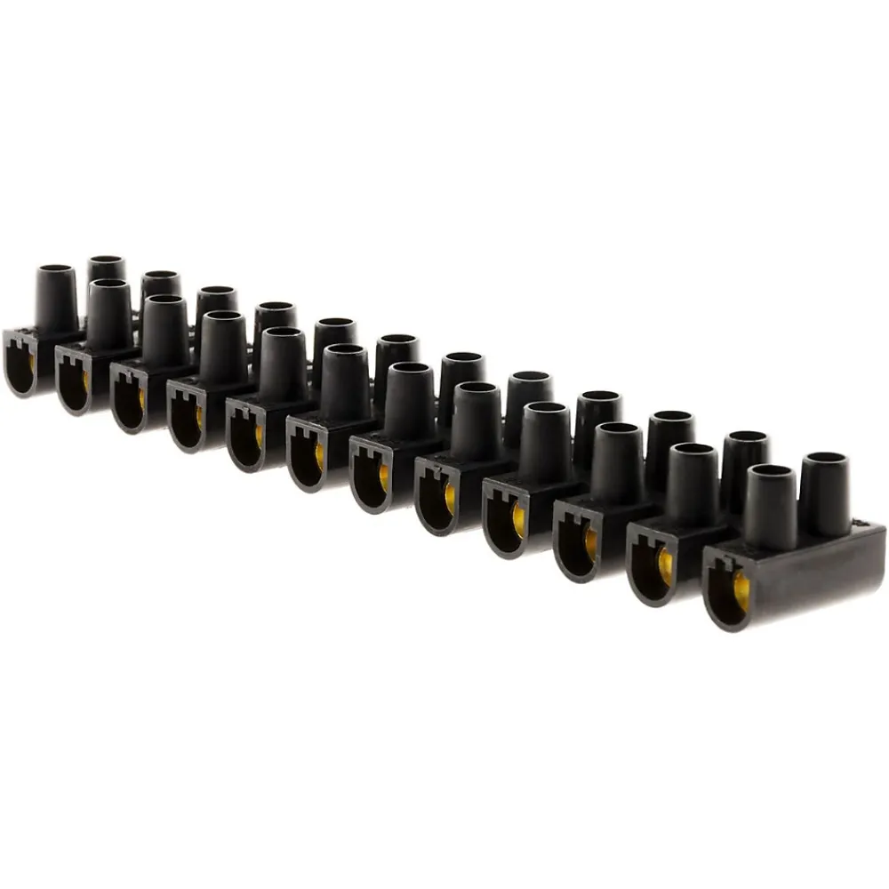 Zenitech Barrette 12 plots section 16mm² - Noir -